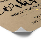 Hoeveel kurken groen zonneschijn Shower spelbord Poster (Hoek)