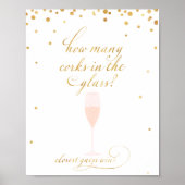 Hoeveel kurken in het glas raadspel poster (Voorkant)