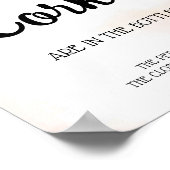 Hoeveel kurken Kerst Bruidsmeisjes Bruiloft Bord Poster (Hoek)