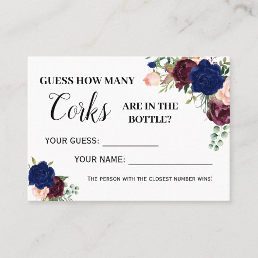 Hoeveel kurken spel engels spaans douche kaart plaatskaartje (Voorkant)