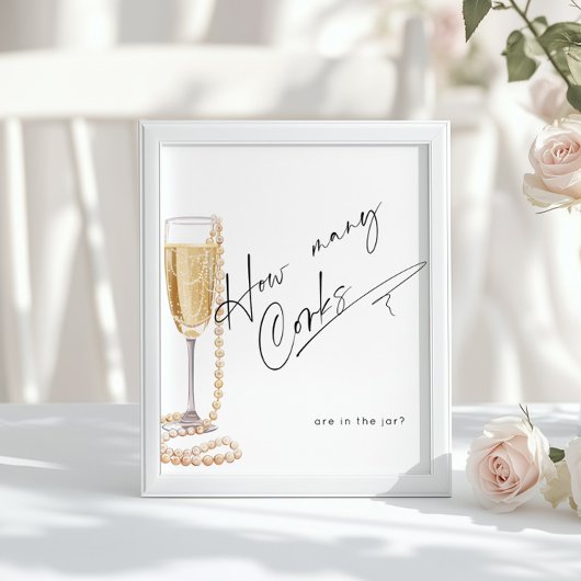 Hoeveel kurken zitten er in het minimalistische ja poster