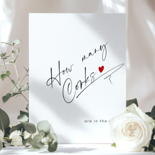 Hoeveel kurken zitten er in het minimalistische ja poster