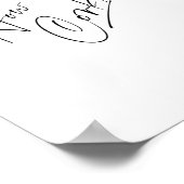 Hoeveel kurken zitten er in het minimalistische ja poster (Hoek)