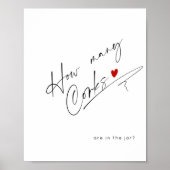 Hoeveel kurken zitten er in het minimalistische ja poster (Voorkant)