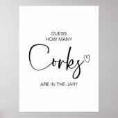 Hoeveel kurken zitten er in het Vrijgezellenfeest  Poster (Voorkant)