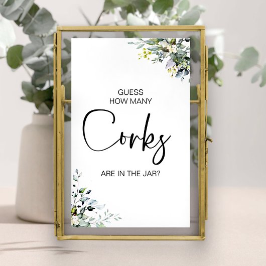 Hoeveel kurken zitten er in het Vrijgezellenfeest  Poster