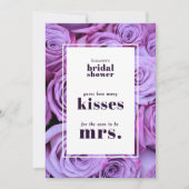 Hoeveel Kusjes Bruids douche spel tafelkaart Kaart (Voorkant)