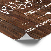 Hoeveel Kusjes Spel Bord Bruiloft Feest Poster (Hoek)