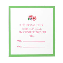 Hoeveel kusjes Tropical Guessing Kaarten Notitieblok