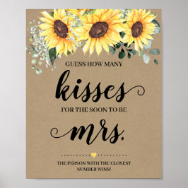 Hoeveel Kusjes voor de Aansluitende Mrs Zonnebloem Poster