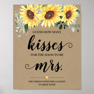 Hoeveel Kusjes voor de Aansluitende Mrs Zonnebloem Poster