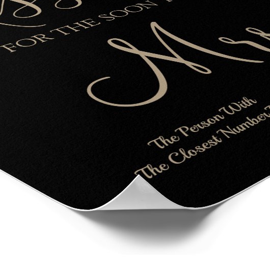 Hoeveel kusjes voor de aanstaande mevrouw douche s poster (Hoek)