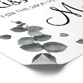 Hoeveel kusjes voor de aanstaande mevrouw shower s poster (Hoek)