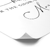 Hoeveel kusjes voor het bijna Mevrouw Schild Poster (Hoek)