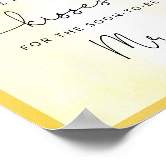 Hoeveel kusjes voor het bruidsbad bord poster (Hoek)