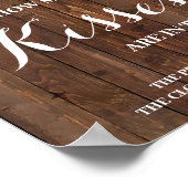 Hoeveel Kusjes Zonnebloem Bruidsfeest Spel Bord Poster (Hoek)