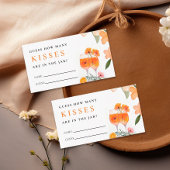 Hoeveel kussen Aperol Spritz Vrijgezellenfeest Informatiekaartje