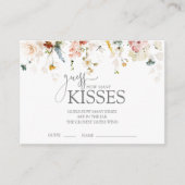 Hoeveel kussen bloemenelegant Vrijgezellenfeest sp Informatiekaartje (Voorkant)