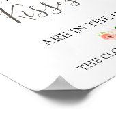 Hoeveel Kussen Bruidsfeest Spel Poster (Hoek)