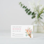 Hoeveel kussen ijs Vrijgezellenfeest Informatiekaartje (Staand voorkant)