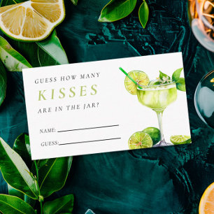 Hoeveel kussen Mexicaanse Fiesta Vrijgezellenfeest Informatiekaartje