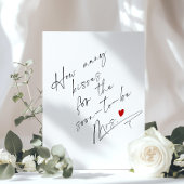 Hoeveel kussen minimalistisch script Vrijgezellenf Poster
