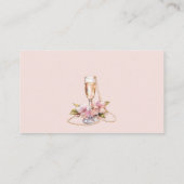 Hoeveel kussen parels Prosecco Vrijgezellenfeest Informatiekaartje (Achterkant)