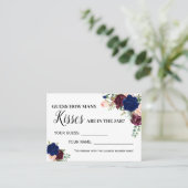 Hoeveel kussen spel engels spaans shower kaart plaatskaartje (Staand voorkant)