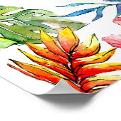 Hoeveel kussen Tropical Bruidsjuryspel Poster (Hoek)