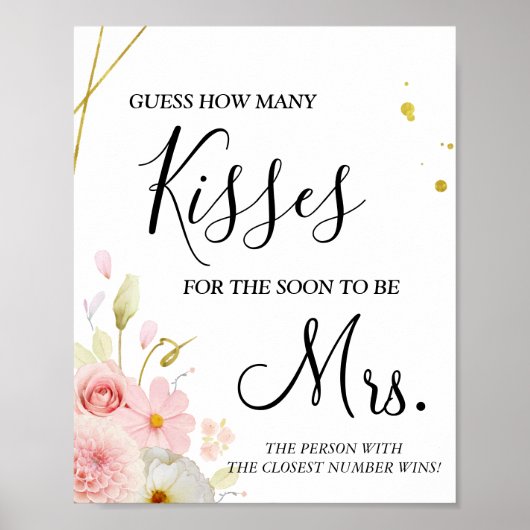 Hoeveel kussen voor binnenkort Mrs. Poster (Voorkant)