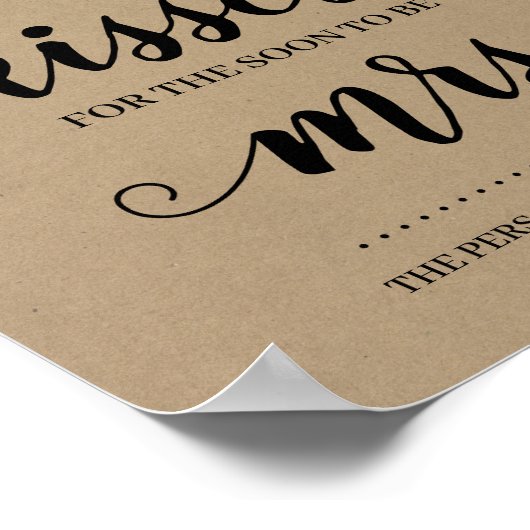 Hoeveel kussen voor de aanstaande mevrouw Zonneblo Poster (Hoek)