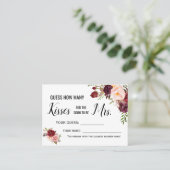 Hoeveel kussen voor de binnenkort te worden Mrs. Plaatskaartje (Staand voorkant)