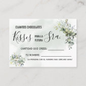 Hoeveel kussen voor de binnenkort te worden Mrs. Plaatskaartje (Achterkant)