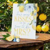 Hoeveel kussen voor het spel voor mevrouw reclamebord met voetstuk