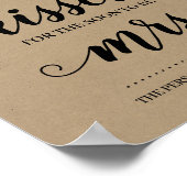 Hoeveel kussen voor mevrouw zonnebollen bord poster (Hoek)