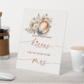 Hoeveel Kussen Vrijgezellenfeest Coffee Game Teken Reclamebord Met Voetstuk (Insitu)