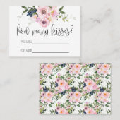 Hoeveel kussen? Vrijgezellenfeest Game Kaart Plaatskaartje (Voorkant / Achterkant)