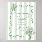 Hoeveel kussen Whimsical vrijgezellenfeest Poster (Voorkant)