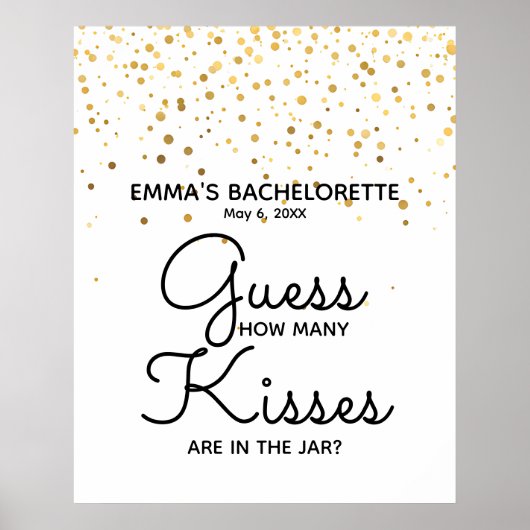 hoeveel kussen zitten er in de pot - douche ? poster (Voorkant)