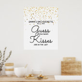 hoeveel kussen zitten er in de pot - douche ? poster (Keuken)