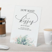 Hoeveel kussen zitten er in de pot? voetstuk reclamebord met voetstuk (Insitu)