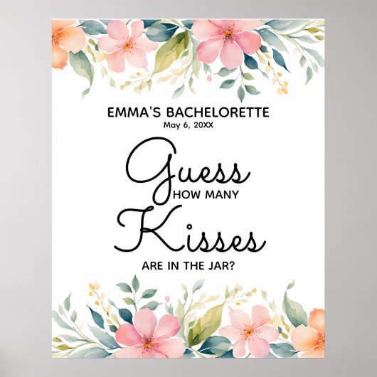 hoeveel kussen zitten er in het potje douche spel poster (Voorkant)