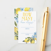 Hoeveel Lemon Drop-feestspel raadkaarten Visitekaartje