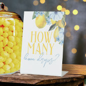 Hoeveel Lemon Drops Party Game Reclamebord Met Voetstuk