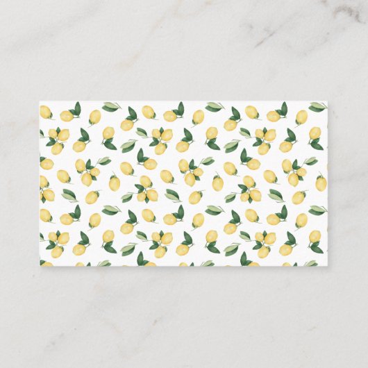 Hoeveel Lemon Drops Vrijgezellenfeest Game kaart Plaatskaartje (Achterkant)