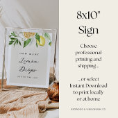 Hoeveel Lemon Drops Vrijgezellenfeest Game Sign Poster