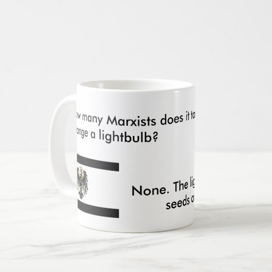 Hoeveel marxisten heeft het nodig? koffiemok