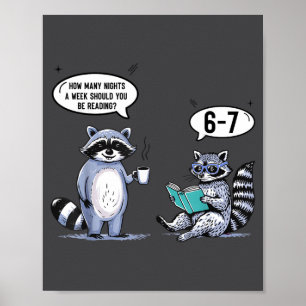 Hoeveel nachten per week moet je 67 lezen leraar poster