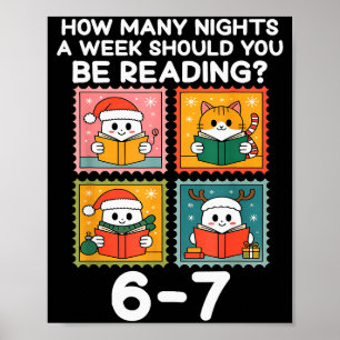 Hoeveel nachten per week moet je 67 Me lezen Poster