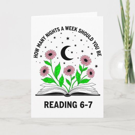 Hoeveel nachten per week moet je 6-7 B lezen Kaart (Voorkant)